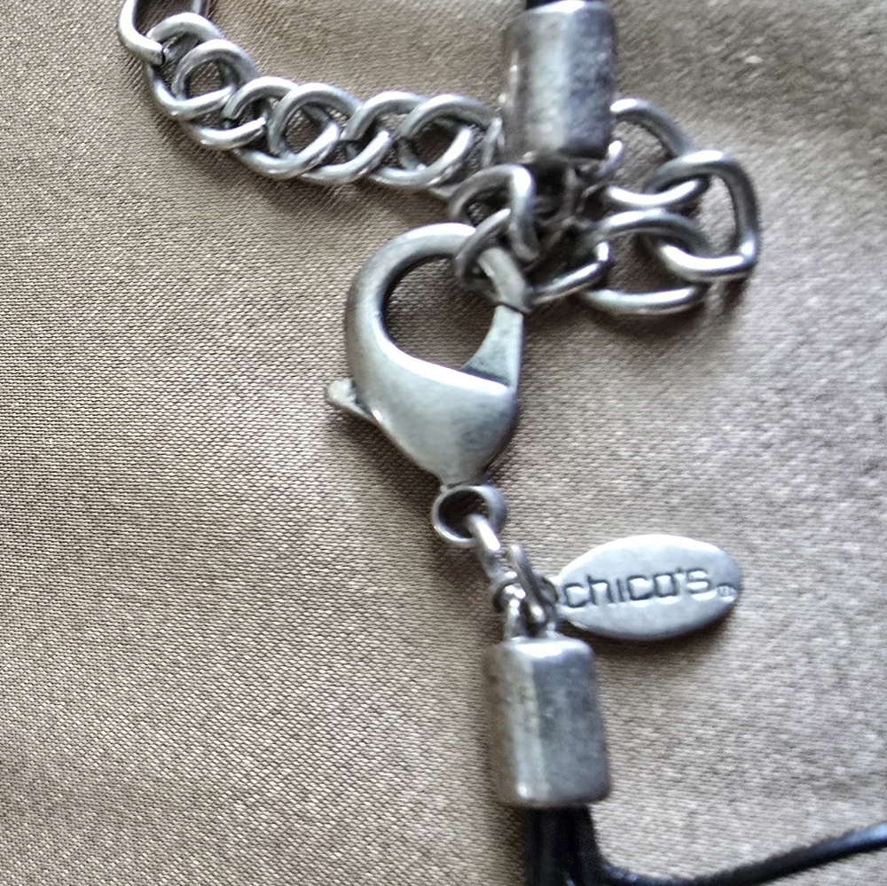 Chico's Brown and Silver Vintage-Inspired Necklace - Picture 3 of 8